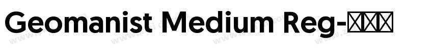 Geomanist Medium Reg字体转换